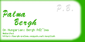 palma bergh business card